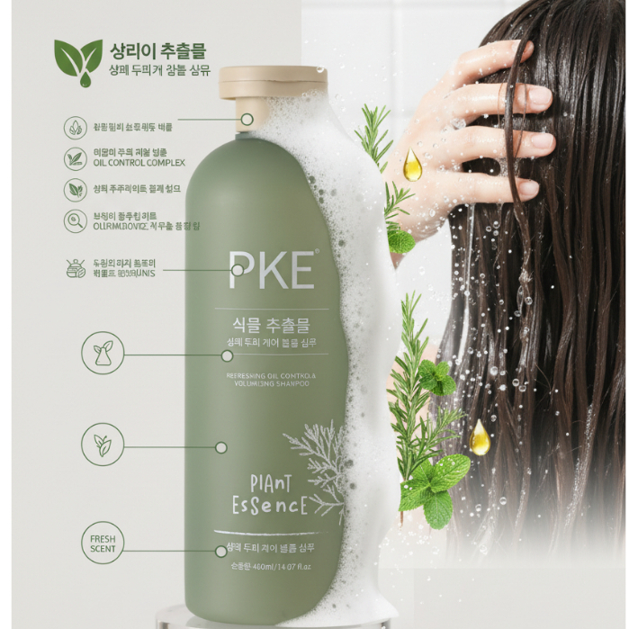 PKER（PKE） Dầu gội Pinkangyou Shampoo Anti-off Oil Control Fluffy Anti-Dandruff Cream สําหรับผู้ชายและผู้หญิงแบรนด์ดังของแท้ร้านเรือธงอย่างเป็นทางการ PKE - รูปที่ 2