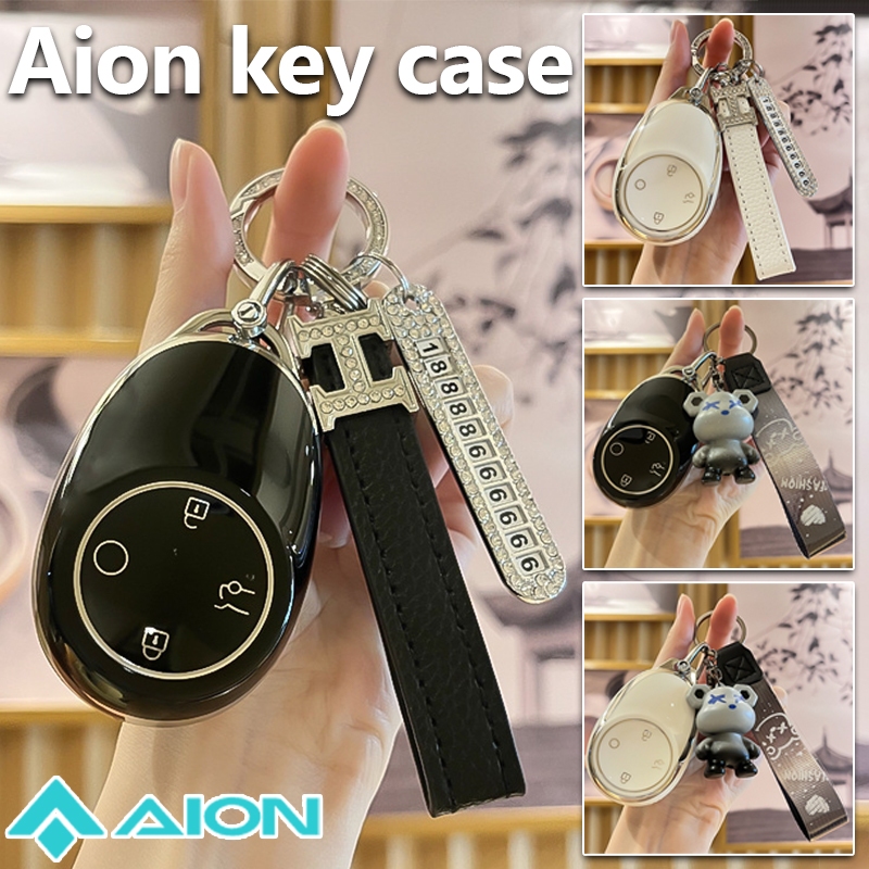 Aion V เคสกุญแจ Aion V ปลอกกุญแจรีโมทรถยนต์ Aion เคสกุญแจอัจฉริยะ เคสกุญแจ Aion พวงกุญแจเคสกุญแจขอบเ