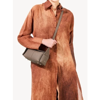 Songmont Mini Drippy Roof Bag กระเป๋าสะพายไหล่ Full-Grain Cow Leather Sling Bag Women