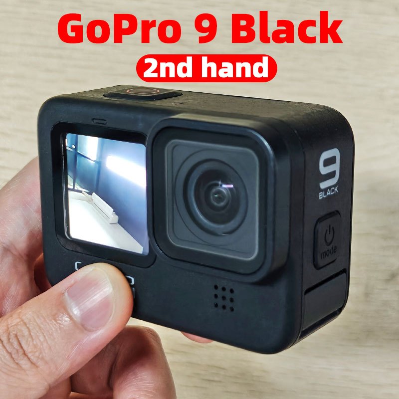 กล้องแอคชั่นมือสองสำหรับ GoPro Hero 9 Black Go Pro Sport Cam สำหรับ Vlog Go Pro มือสอง