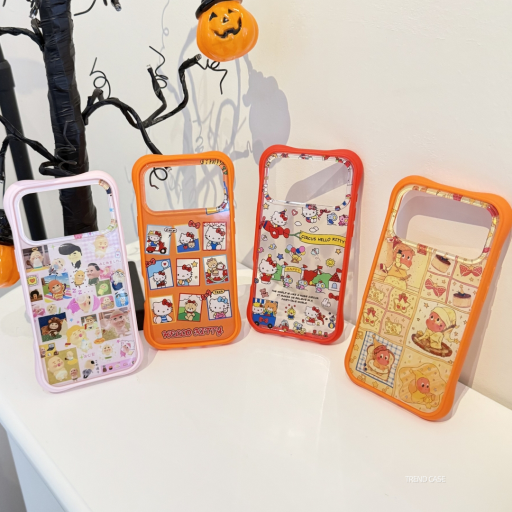 น่ารักการ์ตูน Kitty Twinkle Clear มุมสําหรับ Drop Protection Cover เคสโทรศัพท์สําหรับ iPhone 17 16 15 14 13 Pro Max