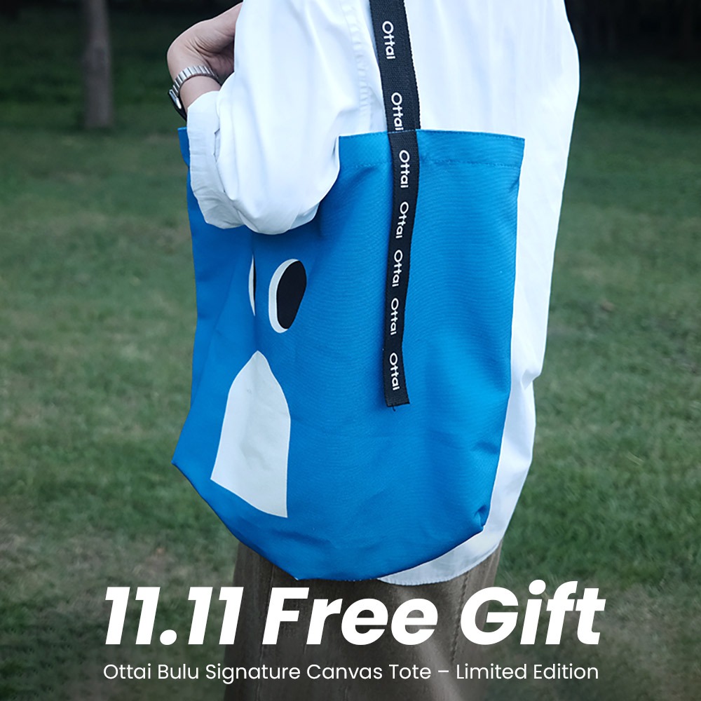กระเป๋าโท้ต Ottai Signature ทำจากผ้าแคนวาสคุณภาพดี