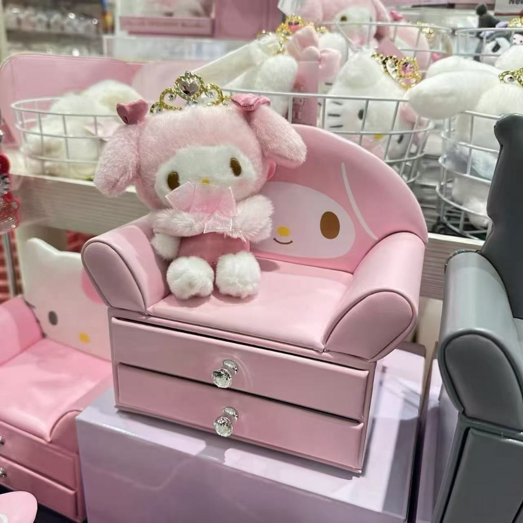 Little Red Bookสไตล์เดียวกันญี่ปุ่นSanrio Melodyโซฟากล่องเก็บเดี่ยวคู่ลิ้นชักกล่องเก็บกล่องเครื่องประดับการ์ตูนอะนิเมะสินค้า - รูปที่ 5