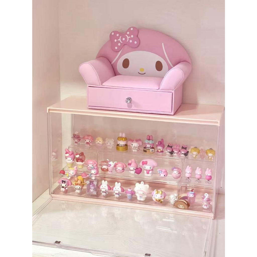 Little Red Bookสไตล์เดียวกันญี่ปุ่นSanrio Melodyโซฟากล่องเก็บเดี่ยวคู่ลิ้นชักกล่องเก็บกล่องเครื่องประดับการ์ตูนอะนิเมะสินค้า - รูปที่ 6