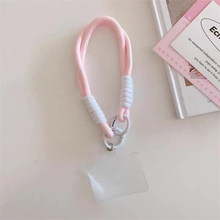 KT Mirror Casing + Lanyard Compatible for iPhone 11 16 XR 15 14 13 12 Pro Max X Xs Max 7 8 6 6s Plus Kitty Case การ์ตูนน่ารักลูกแมวเคสโทรศัพท์ + Chain Soft Silicon Protective Clear Cover