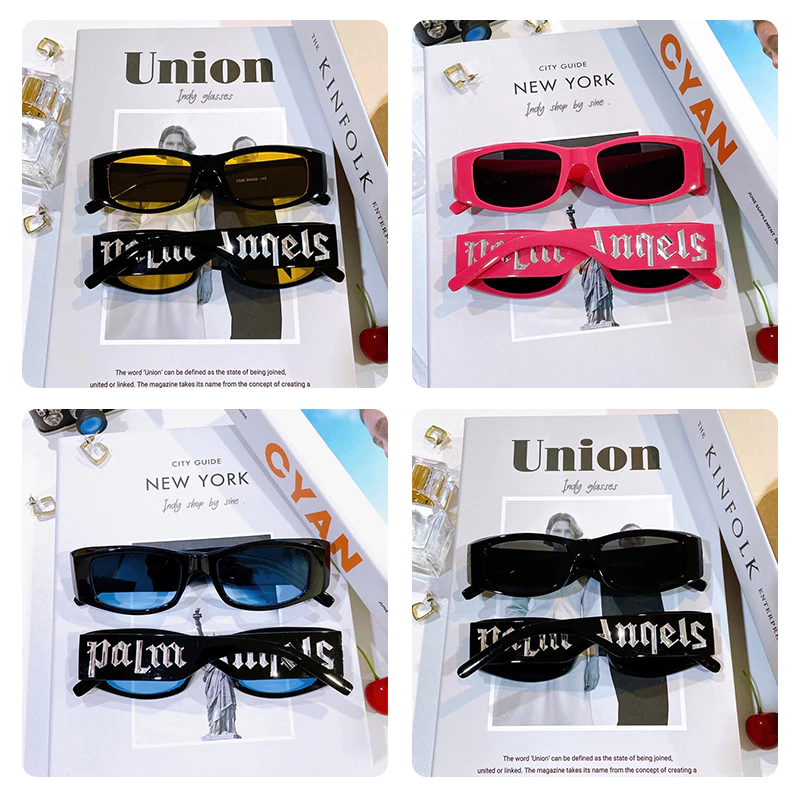 ส่งไวจากไทย🖤แว่นกันแดด สี่เหลี่ยมผืนผ้า เรโทรพังก์ เลนส์สี UV400 สไตล์ฮิปฮอป Y2K แฟชั่นผู้หญิงผู้ชาย