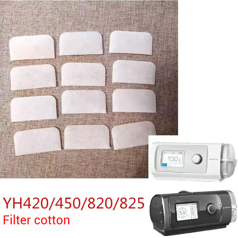 Yuwell CPAP กรองผ้าฝ้าย,40pcs ตัวกรองทดแทนสําหรับเครื่อง Cpap/Bipap YH450/YH480/YH550/YH825