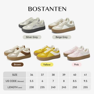 BOSTANTEN รองเท้าผ้าใบ GAT สไตล์เกาหลีวินเทจ ระบายอากาศดีไม่อับชื้น พื้นนุ่ม เดินทั้งวันไม่เมื่อย ใส่สบาย
