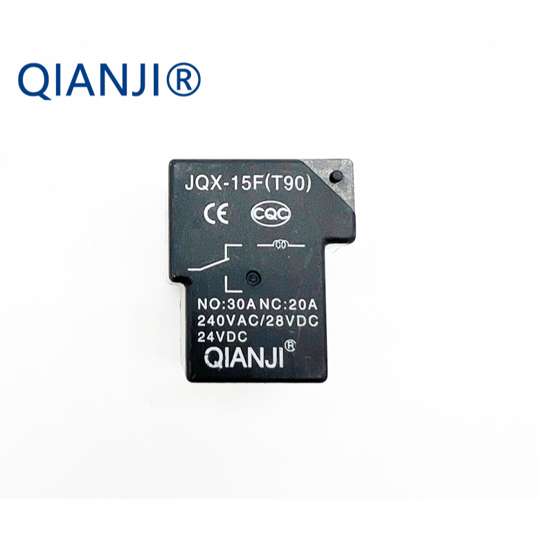 QIANJI รีเลย์แม่เหล็กไฟฟ้าบัดกรีแผงวงจรเท้าติดตั้ง 6 Pins [JQX-15F (T90) 12V/24V]
