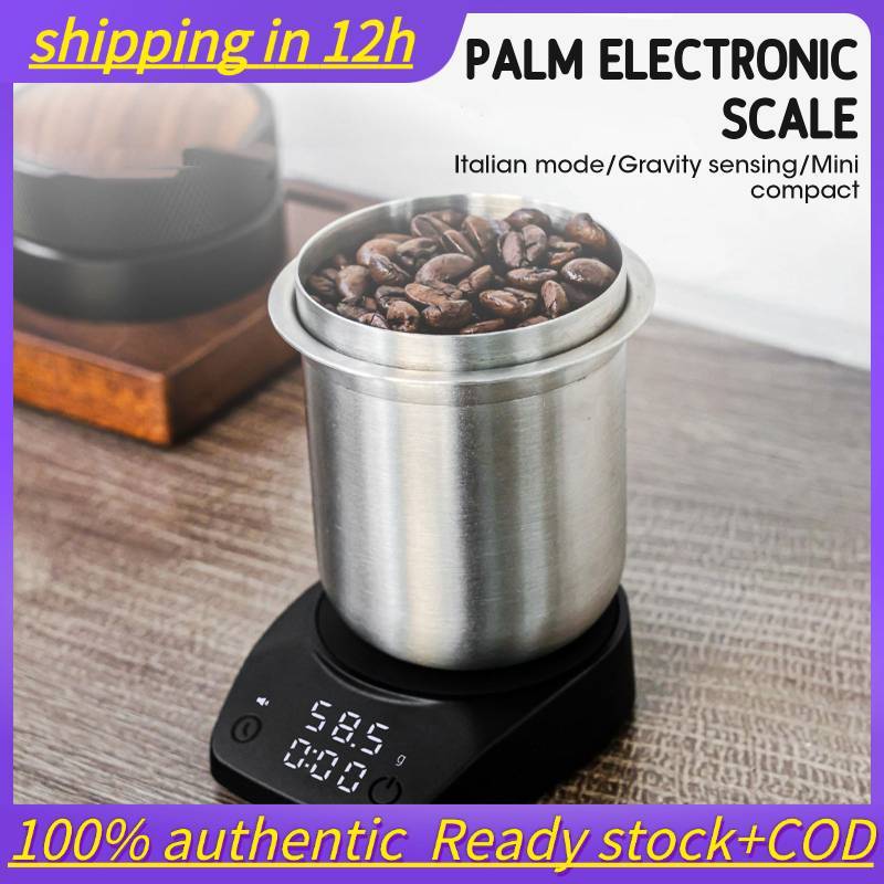 จัดส่งภายใน 12h MUVNA-Mini Electronic Espresso Scale, LED Weighting, ความแม่นยําสูง, เครื่องชั่งกาแฟแบบพกพา, รับ Taza, 0.1g