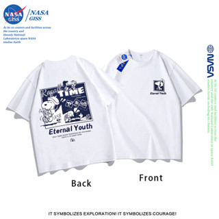 NASA เสื้อยืดชายหญิงแขนสั้น สตรีทฮิปฮอป summer การ์ตูนพีนัทส…