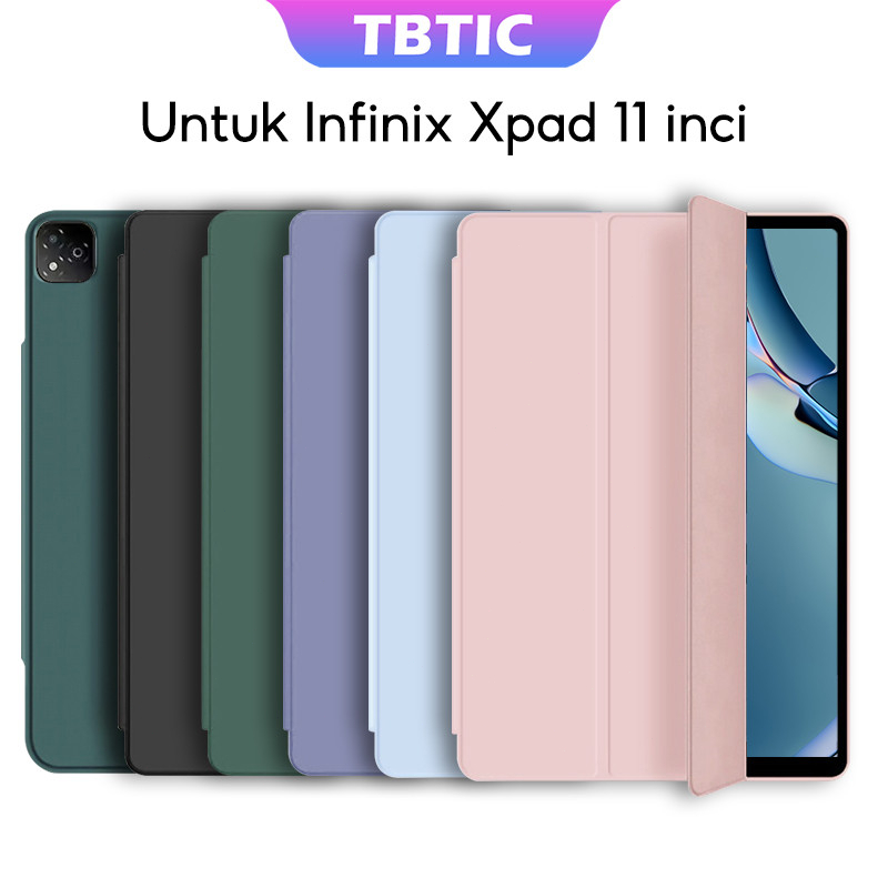 TBTIC สำหรับ Infinix XPAD 20 2025 กรณีไม่มีปากกาที่ถือดินสอ Infinix xpad 11 2024 นิ้วหนัง PU อ่อน Fl