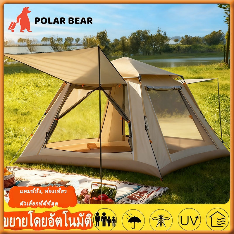 🔥เต็นท์อัตโนมัติการตั้งค่าอัตโนมัติประหยัดเวลาการออกแบบแบบพกพาที่เก็บข้อมูลที่ดีที่พักกลางแจ้ง🔥