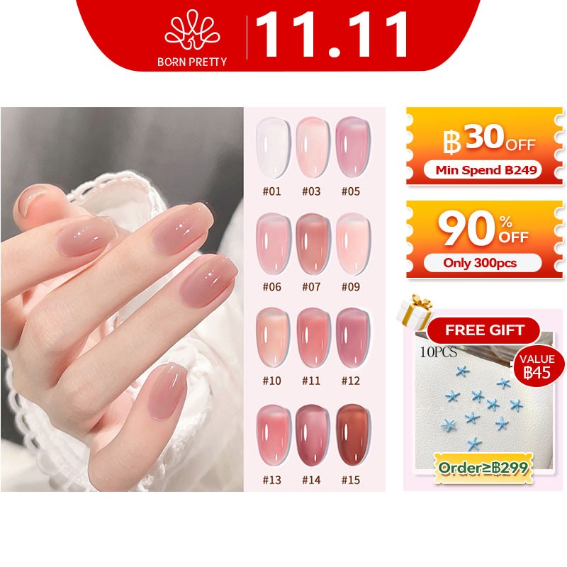 LILYCUTE 7ML Jelly Pink เล็บเจล Polish Vernis กึ่งถาวรเล็บเจลเล็บ LED เจล UV Nail Art ฐาน Top Coat จ