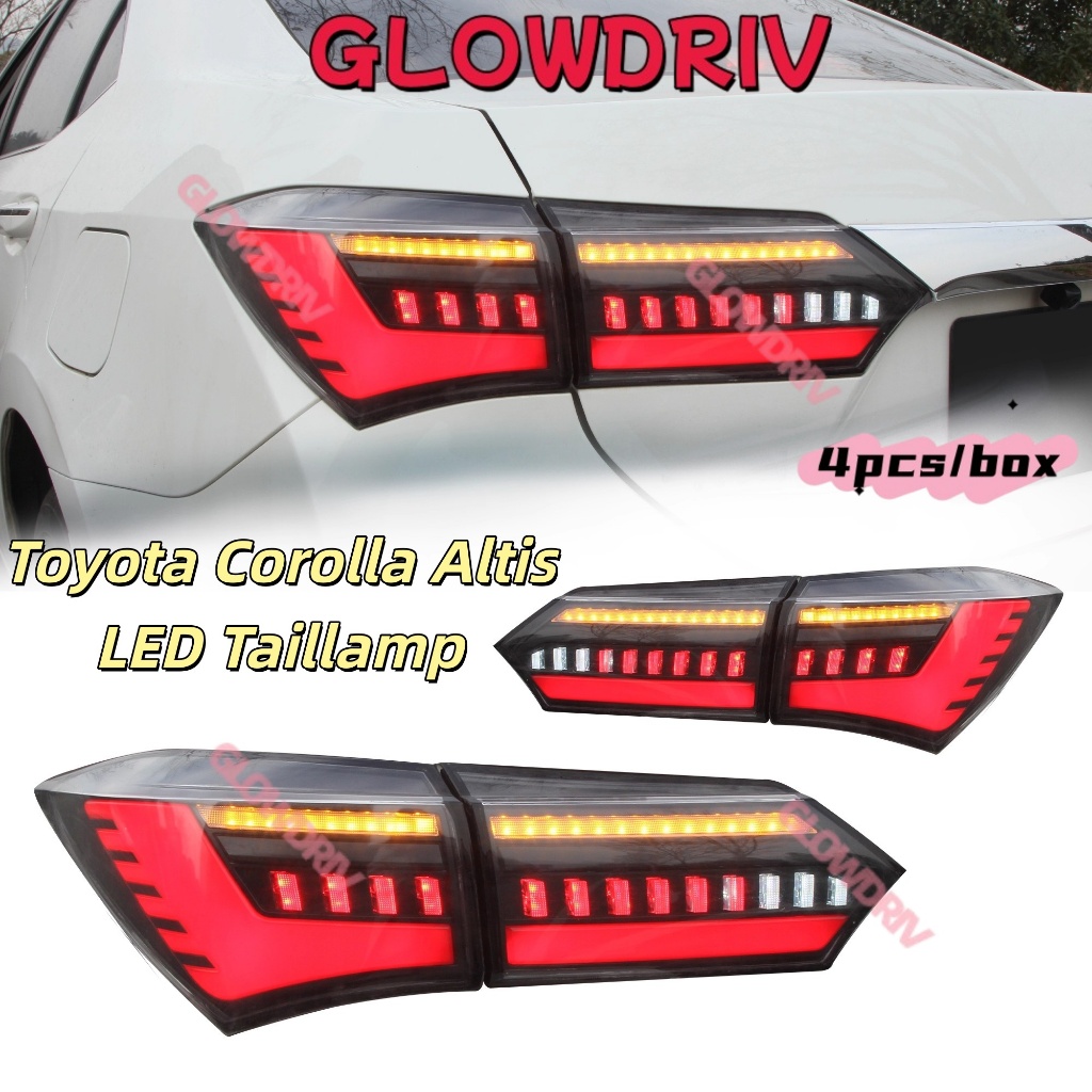 ไฟท้าย LED Toyota Corolla Altis 2014-2018 ชุดไฟท้าย สัญญาณควันวิ่ง ไฟเลี้ยว ไฟตัดหมอก belakang