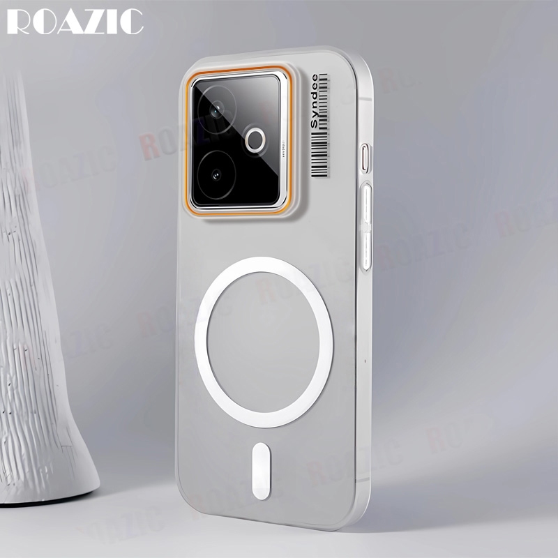 หรูหรา Slim Matte ครึ่งโปร่งใสเคสโทรศัพท์สําหรับ Realme GT 7T GT 7 GT 7 Pro Magnetic Anti-Fingerprin