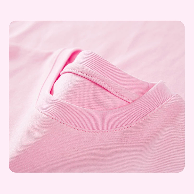 เสื้อท็อปแขนยาวสำหรับเด็กผู้หญิง อายุ 5-12 ปี ผลิตจากผ้าฝ้ายแท้ พิมพ์การ์ตูนน่ารัก - รูปที่ 4