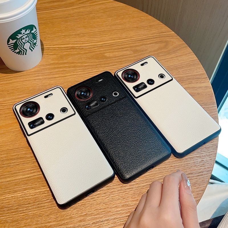 สําหรับ Nubia Z70 Ultra กรณี Z70S Ultra ธรรมดาหนังปกหลังสําหรับ Nubia Z70Ultra มังสวิรัติกรณี Nubia 