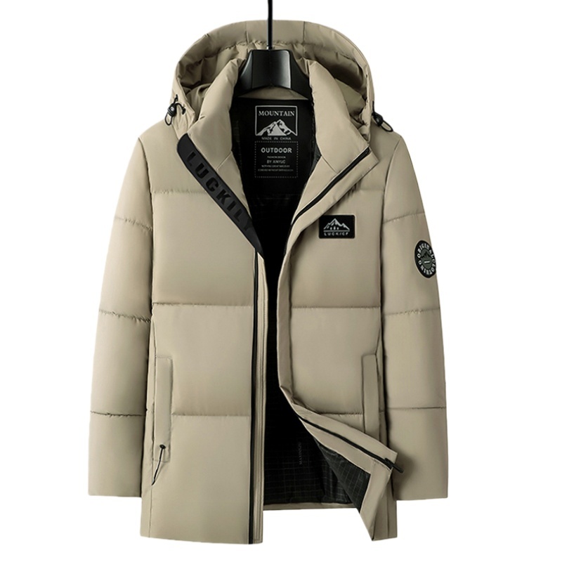 [ผ้าคุณภาพสูง,สวมใส่40-100กิโลกรัม] ล-5เอ็กแอล ผู้ชายขนแกะซับแจ็คเก็ตหนาอบอุ่นผ้าฝ้ายเบาะผู้ชายฤดูหนาวกระเป๋าขนาดใหญ่เย็นหลักฐานกันน้ําขนาดใหญ่กลาง-