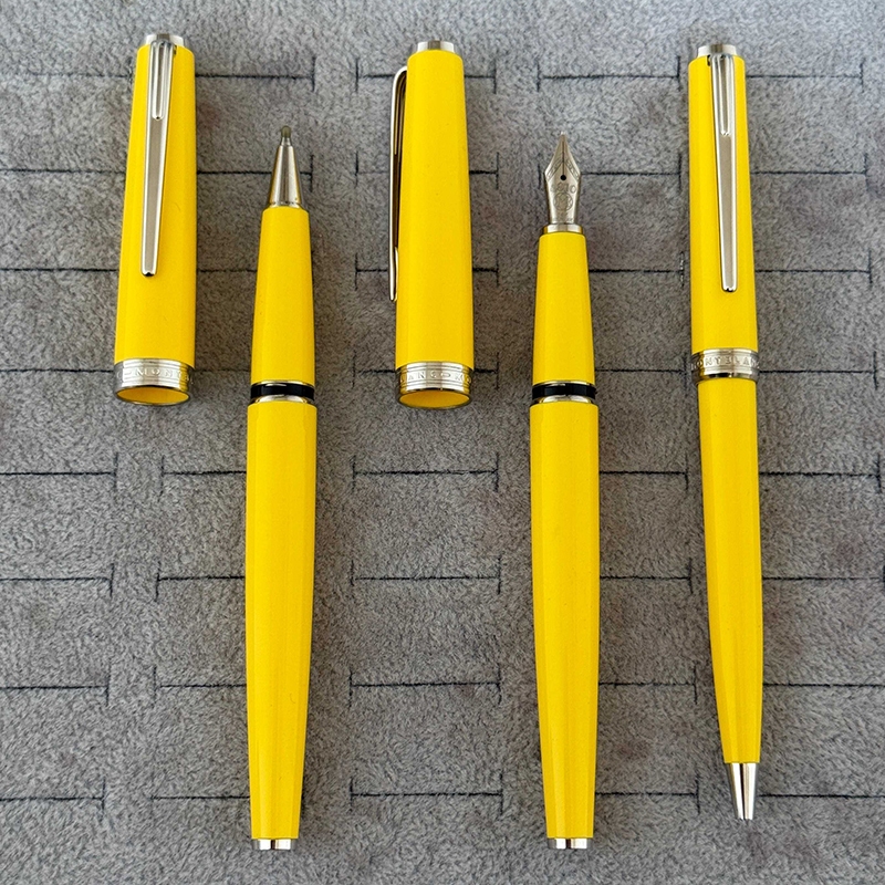 [รูปแบบใหม่] MB Luxury Pen pix Lemon Yellow Signature Pen Fountain Pen