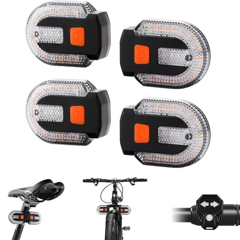 ไฟเลี้ยวจักรยานแบบไร้สาย ควบคุมด้วยรีโมท พร้อมUSBชาร์จ และไฟเตือนท้าย bike accessory