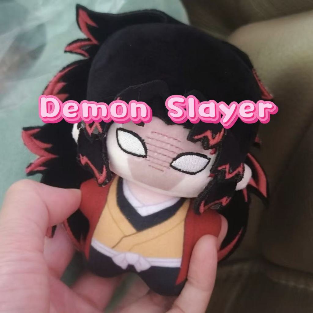 Anime Demon Slayer ตุ๊กตาตุ๊กตาน่ารัก Tsugikuni Yoriichi ตุ๊กตาพวงกุญแจของเล่นตุ๊กตาเด็กของขวัญ 10 ซ