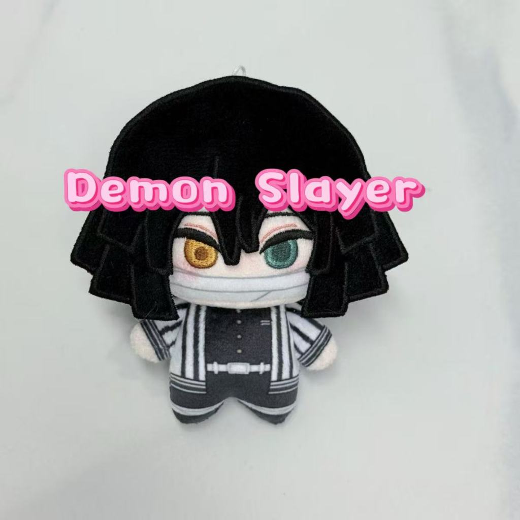 Anime Demon Slayer ตุ๊กตาตุ๊กตาน่ารัก Iguro Obanai ตุ๊กตาพวงกุญแจของเล่นเด็กของขวัญ 10 ซม.