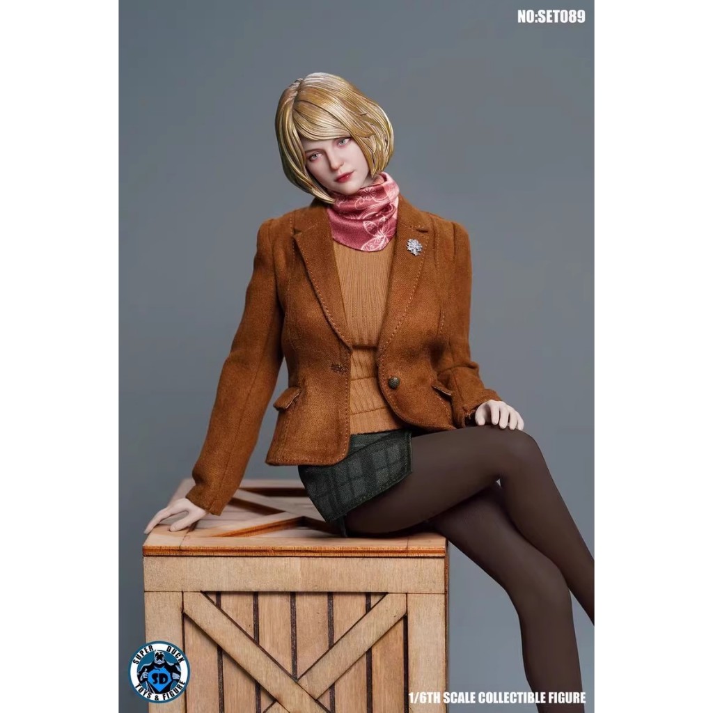 SUPER DUCK 1/6 Resident Evil Ashley "The Distress" Graham SET089 Articulated Action Figure [ชุดเท่าน