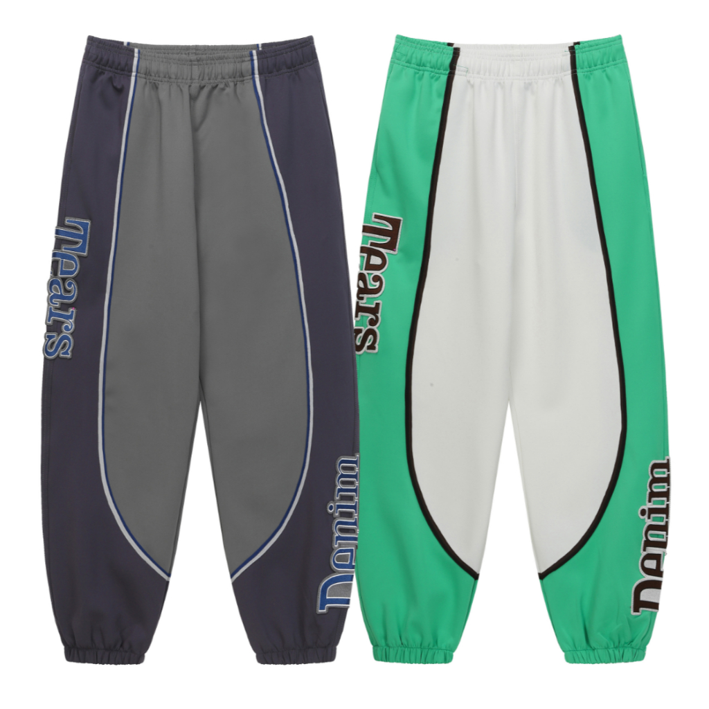 Street Wear Casual Letter Patch ปักโลโก้ All-Match กางเกง High Street กางเกง