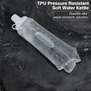TPU ขวดน้ําพับ 300มล. 500 มล. 750 มล. ปราศจาก BPA ได้เหมาะสําหรับมาราธอน สำหรับการวิ่ง ขวดน้ำกีฬาแบบพับได้