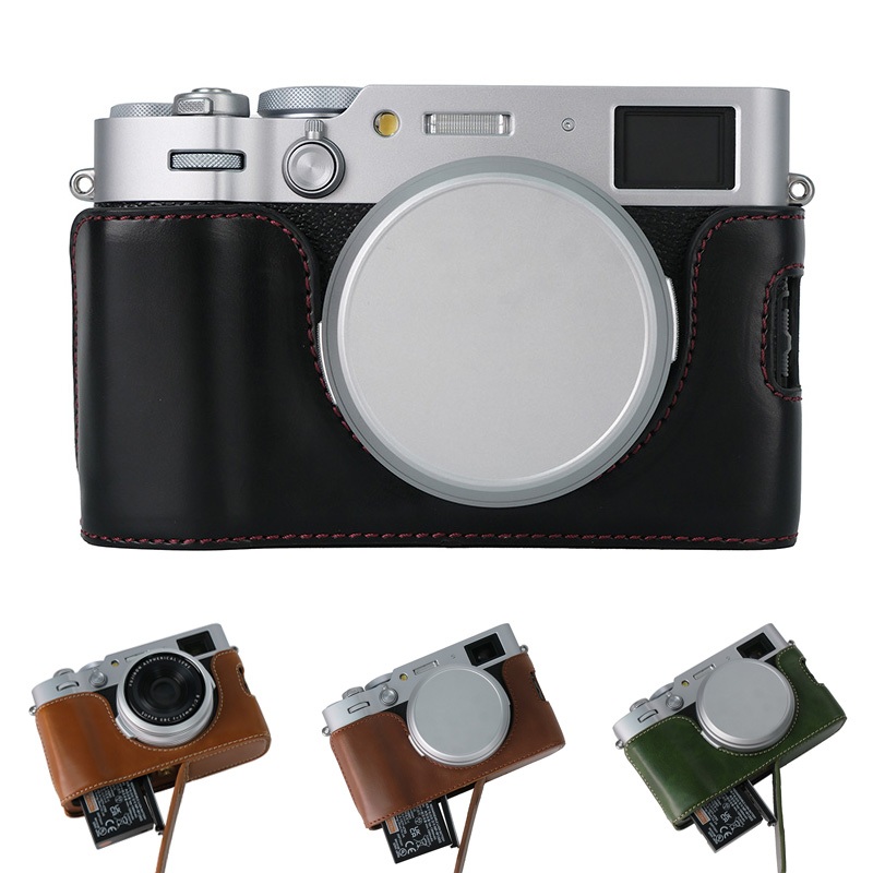 เคสหนังครึ่งสําหรับ FUJI X100VI FUJIFILM Camera Grip