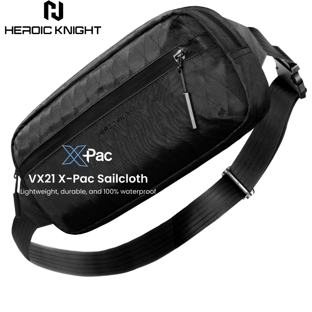 HEROIC KNIGHT X-Pac Sling Bag สําหรับ Nintendo Switch 2/ROG Xbox Ally X, Heavy Duty Crossbody Bag for Men, กันน้ําพกพา Chest Daypack Travel ไหล่ Pack สําหรับ Steam Deck OLED