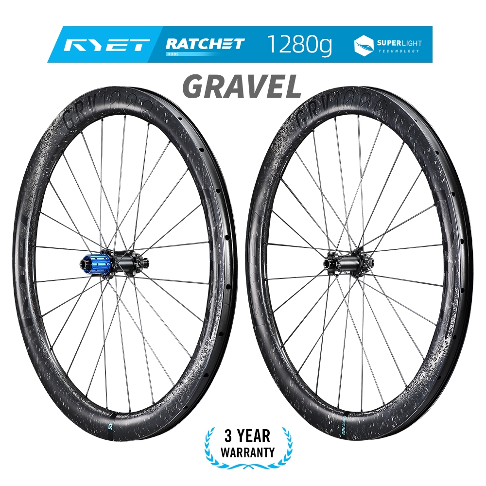 กรวดล้อคาร์บอนRYET 52T สปีดสูง เซรามิครัตเช็ตฮับ และสเปกส์เบาะเหล็ก พาทุ่มเลสพร้อม CenterLock 32 มม.