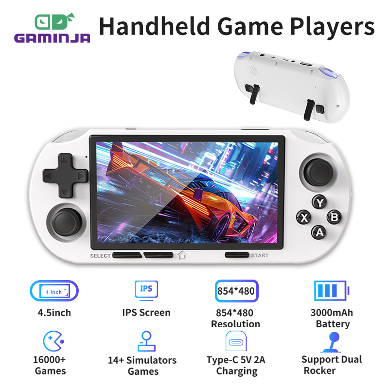 เวอร์ชันใหม่ 2025 ANS16 Double Rocker เกมคอนโซลมือถือในตัว 15000++ เกม PSP