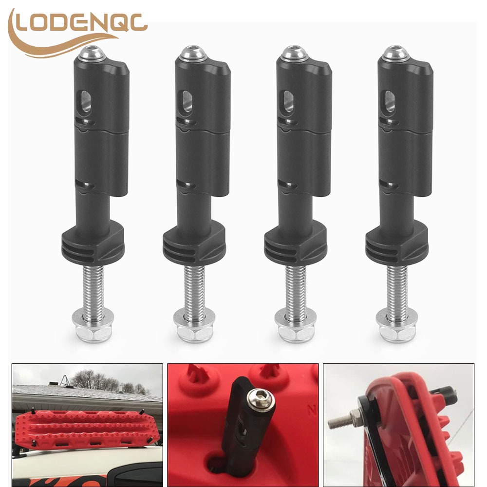 4 ชิ้นรถยึด Pins สําหรับ MaxTrax MKII Recovery Boards Traction Board ล็อค Theftproof ความปลอดภัยติดต
