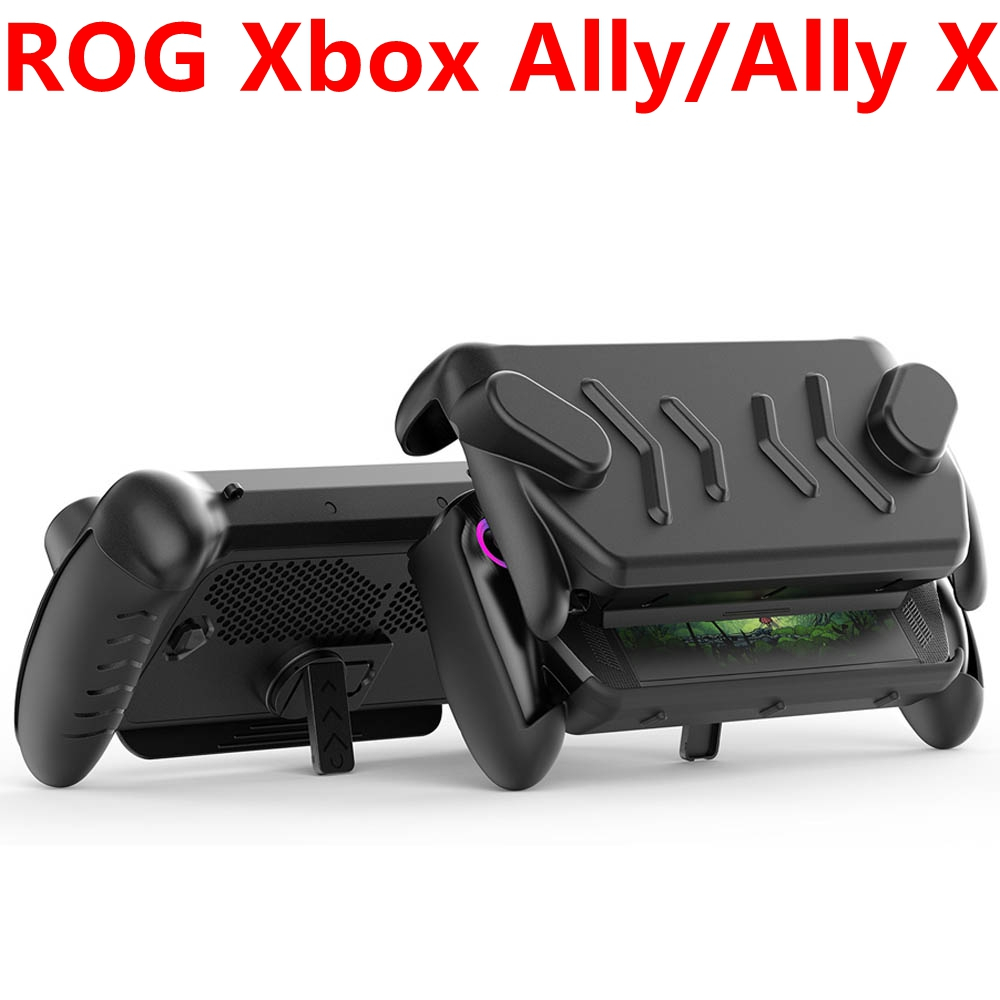 เคสป้องกัน เข้ากันได้กับคอนโซล Rog Xbox Ally / Ally X Hard TPU ฝาครอบด้านหน้า + ฝาหลังพร้อม Grip Ergonomic
