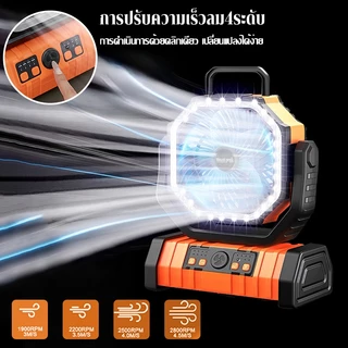 พร้อมส่ง⚡️พัดลม Mountpeak พัดลมแบบพกพา 20000mAh ปรับลมได้ 3 ระดับ หน้าจอ LED แบบพกพา พับได้