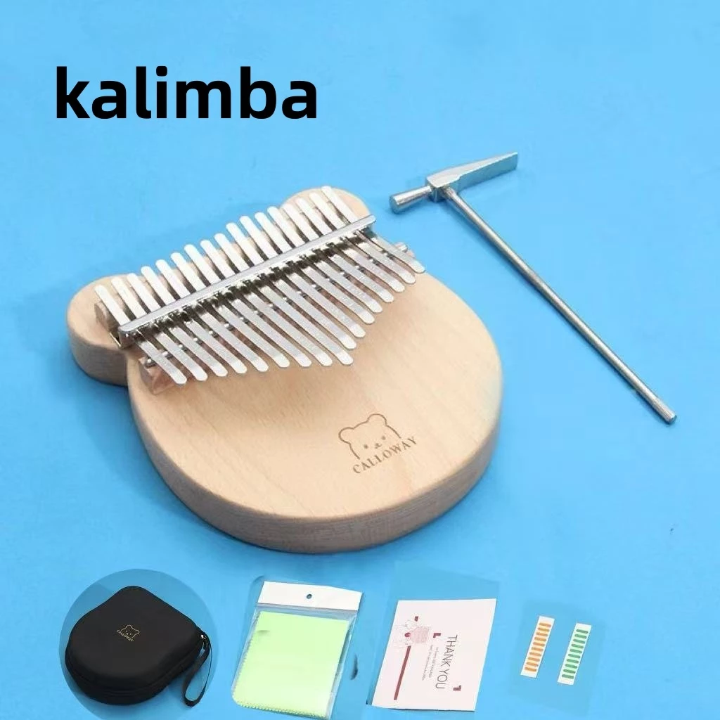 ((ใหม่) 17 คีย์ eq kalimba ba หมีบีช kalimabathumb เพลงประกอบต้นฉบับเปียโนเครื่องดนตรีอุปกรณ์เสริม