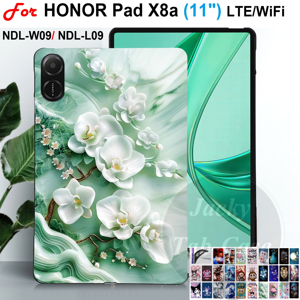 สําหรับ HONOR Pad X8a (11") แท็บเล็ตรุ่น NDL-W09 NDL-L09 Soft TPU Cover Pattern Case Back Shell