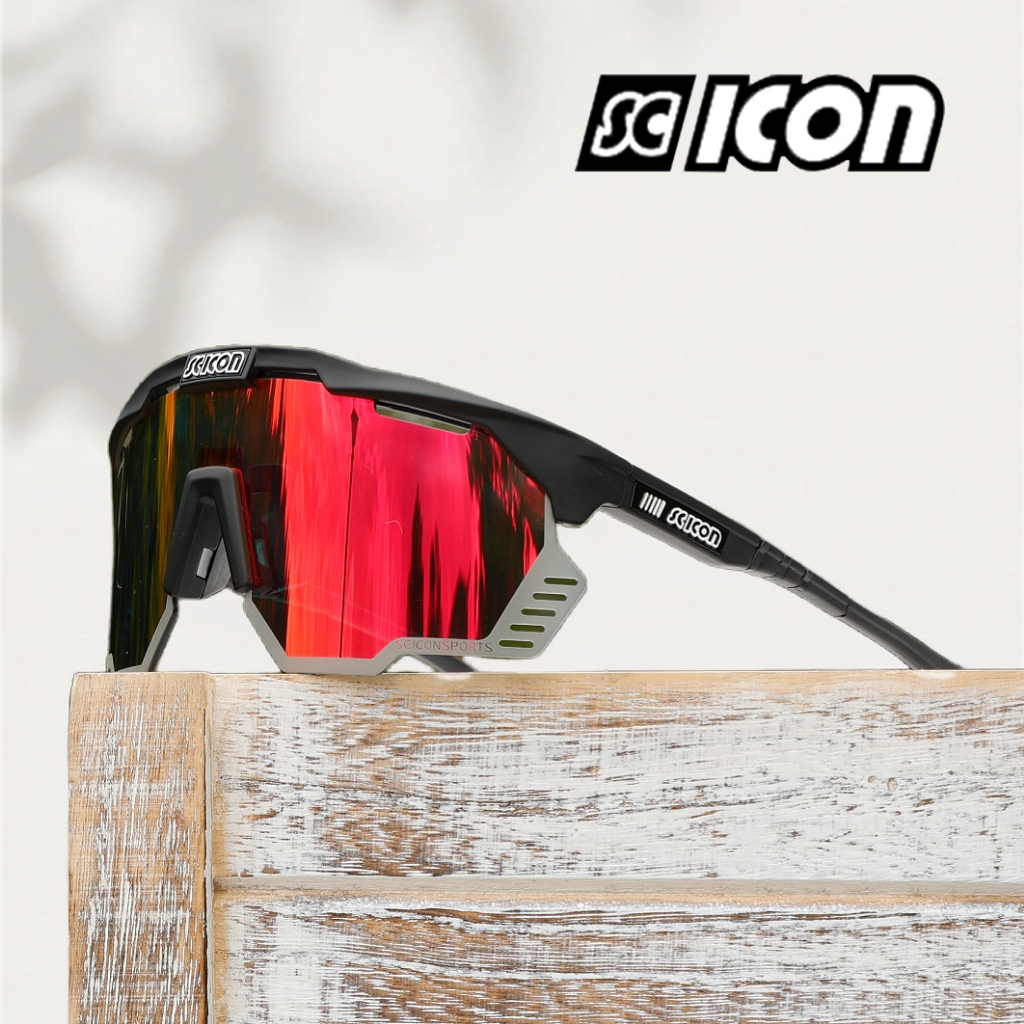 SCICON AEROSHADE KUNKEN แว่นตากีฬา กันลมและทราย ป้องกันแสงUV400 เหมาะสำหรับการปั่นจักรยาน วิ่ง และทำกิจกรรมกลางแจ้ง