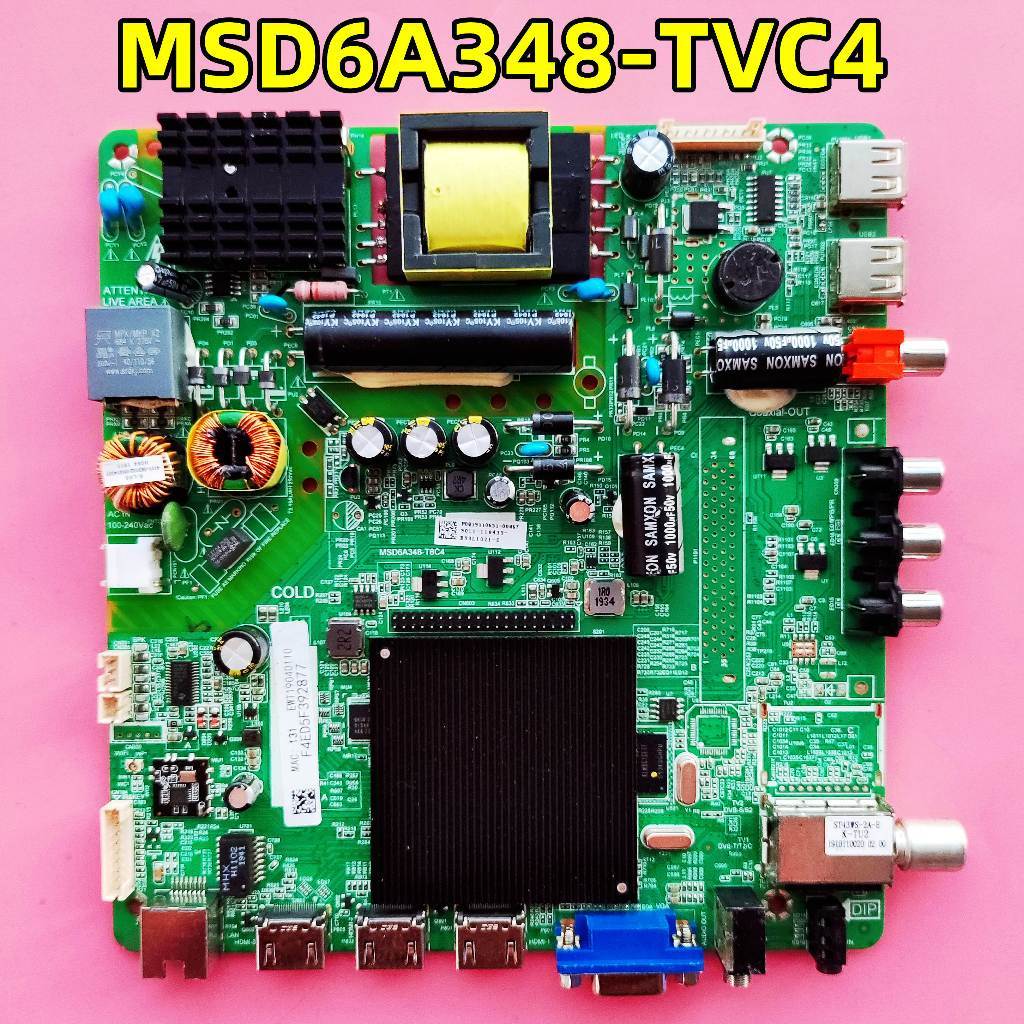MSD6A348 T8C4 LCD TV สามในหนึ่งเครือข่ายเมนบอร์ด MSD6A348-T8C4 ทดสอบดี
