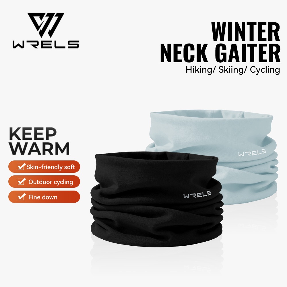 WRALS Winter Neck Gaiter Double-Layer Insulation Comfort Elastic #WB1012