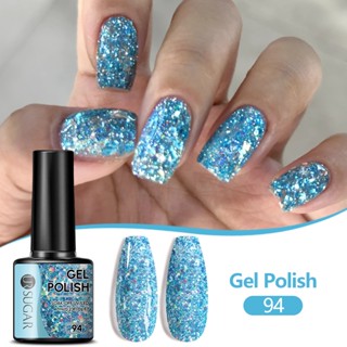 UR SUGAR Holographic Glitter เจลสีฟ้าสีเขียวสีแดงคริสต์มาสสี…