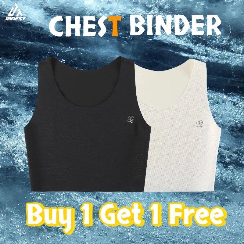 2pcs Janest Chest Binder Seamless Minimizer Bra ผ้าระบายอากาศพิเศษหน้าอกใหญ่กลายเป็นรัดตัว Binder ขนาดเล็ก