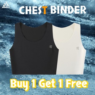 2pcs Janest Chest Binder Seamless Minimizer Bra ผ้าระบายอากา…