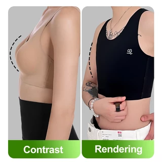 2pcs Janest Chest Binder Seamless Minimizer Bra ผ้าระบายอากาศพิเศษหน้าอกใหญ่กลายเป็นรัดตัว Binder ขนาดเล็ก