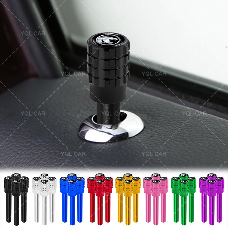 1/4pcs คอลัมน์อลูมิเนียมรถประตูล็อคลูกบิดรถประตู Latch Pin สําหรับ Proton Exora Iriz R3 Perdana Saga