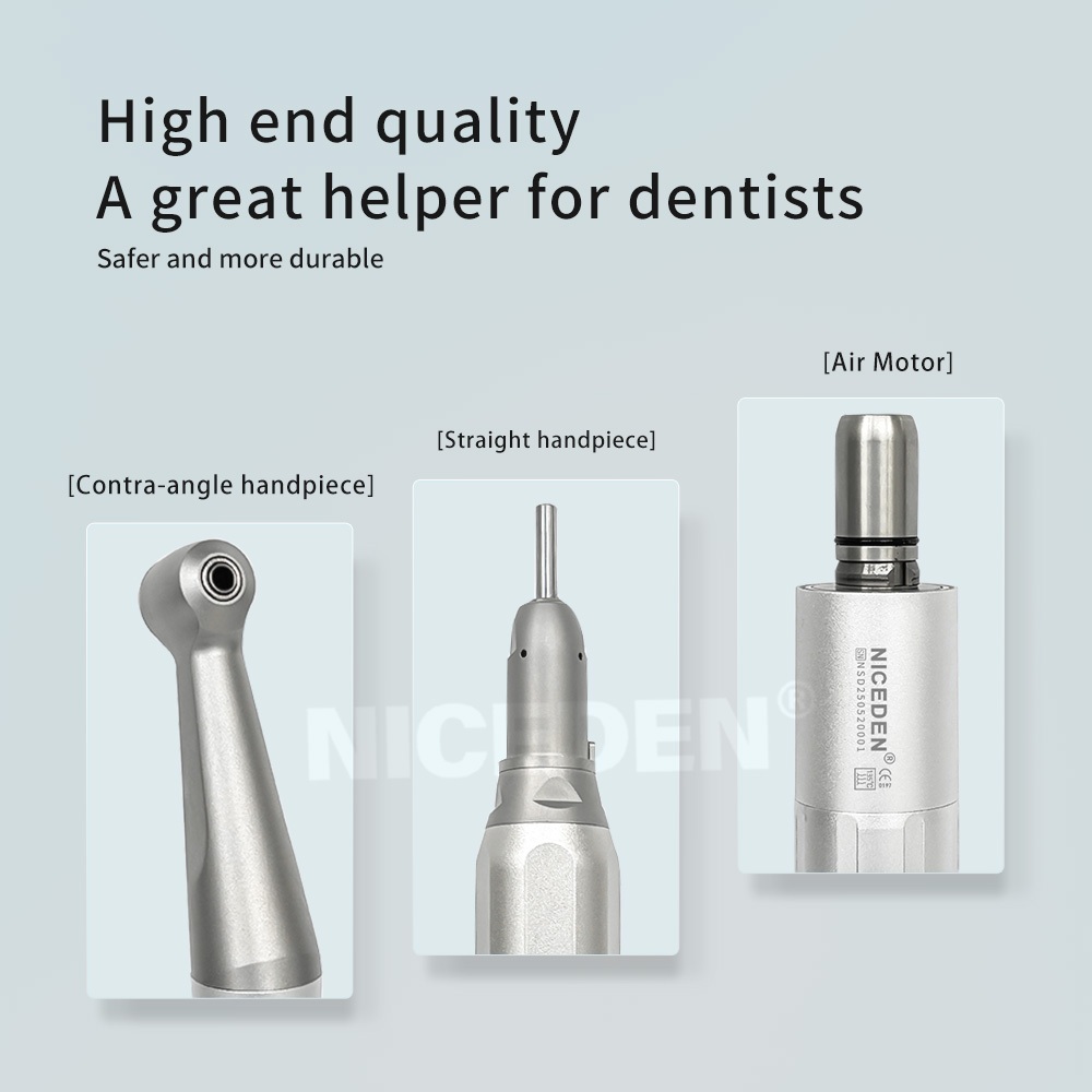 NICEDEN 3+2 ชุด  Handpiece ความเร็วสูง * 2 และ Handpiece ช้า*3 ชุดมอเตอร์ตรง มุมตรง ความเร็วต่ํา สําหรับทันตกรรม M4 B2 - รูปที่ 4