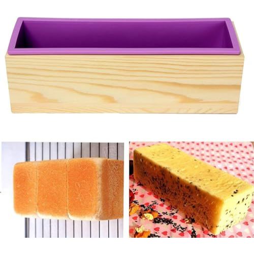 1200ml Handmade Craft เค้ก Loaf สี่เหลี่ยมผืนผ้าซิลิโคนสบู่ทําแม่พิมพ์กล่องไม้ ราคา ถูกที่สุด ดีลบีเคเค แกลเลอรีภาพที่ 6
