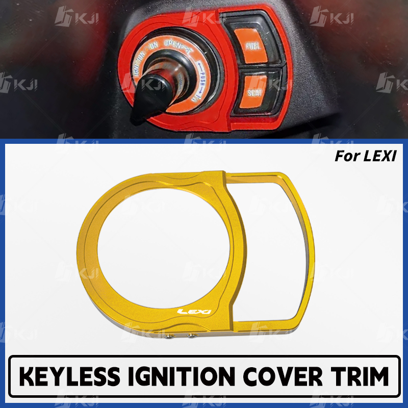 สําหรับ Yamaha LEXI 125/S125 ไฟฟ้าประตูล็อคตกแต่งฝาครอบจุดระเบิด Key Trim หมวกอุปกรณ์เสริม